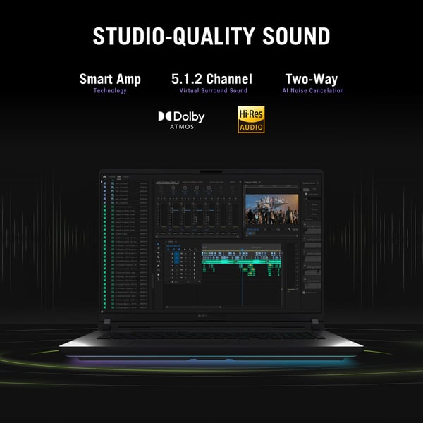 ASUS ROG Strix G18 G815LP-S9164W Intel Core Ultra 9 275HX Kannettava tietokone 45,7 cm (18") WQXGA 32 GB DDR5-SDRAM 1 TB SSD NVIDIA GeForce RTX 5070 Wi-Fi 7 (802.11be) Windows 11 Home Musta, Harmaa QWERTY Hollanti