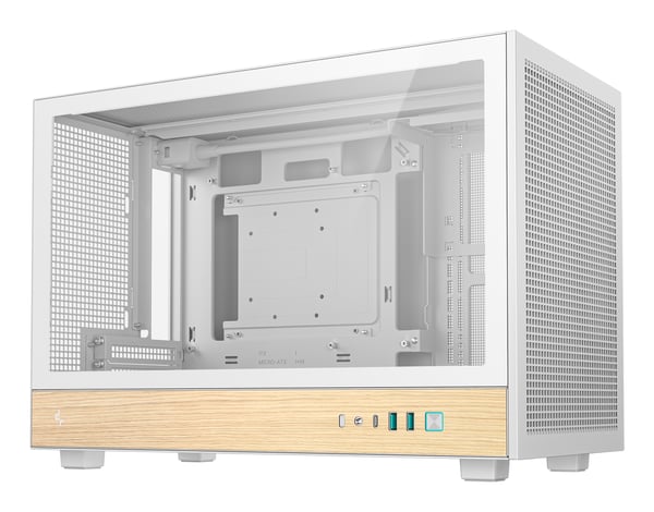 DeepCool CH260 WOOD WH Skrivbord Vit, Trä