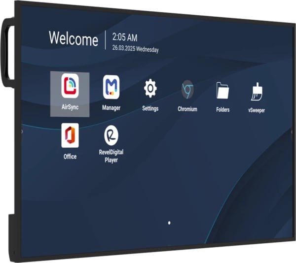 Viewsonic CDE4331-1C skyltställ Platt skärm för digital skyltning 109,2 cm (43") LCD Wi-Fi 500 cd/m² 4K Ultra HD Svart Inbyggd processor Android 14 24/7