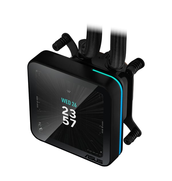 ASUS PRIME SLC II 360 ARGB LCD Processor Alt-i-en væskekøler 12 cm Sort 1 stk