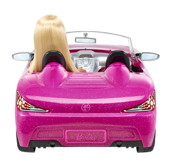 Barbie Barbie-nukke ja ajoneuvo