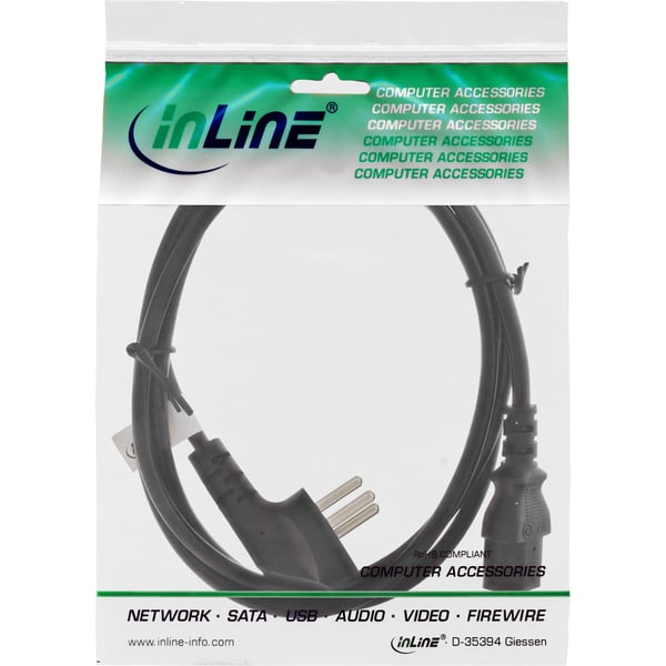 InLine 4043718101023 Sort 1,8 m SI 32 IEC C13