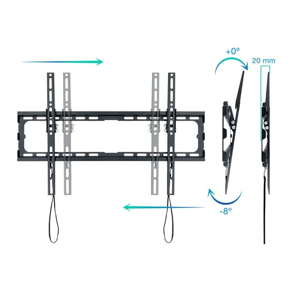 TooQ LP1081T-B tv-fäste 2,03 m (80") Svart