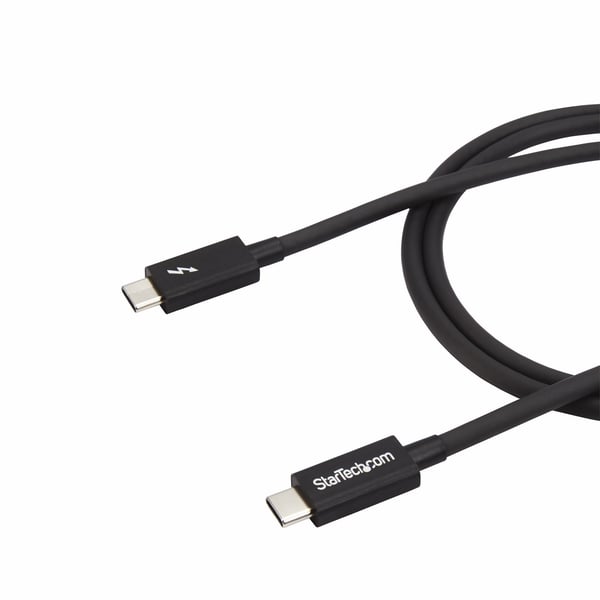 StarTech.com TBLT3MM1M Thunderbolt kabel 1 m 20 Gbit/sek. Sort