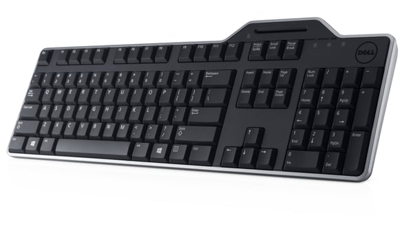 Dell KB-813 Smartcard-tastatur, kablet, med smartcard-læser, RU, sort