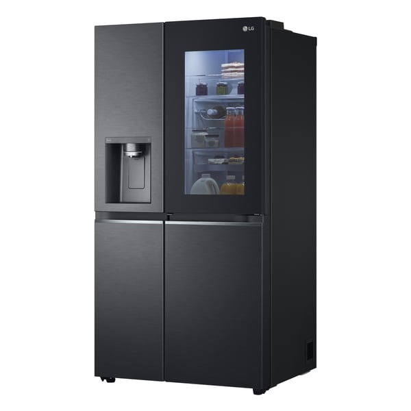 LG InstaView GSXV91MCAE Kombinerad kyl/frys side-by-side Fristående 635 l Svart