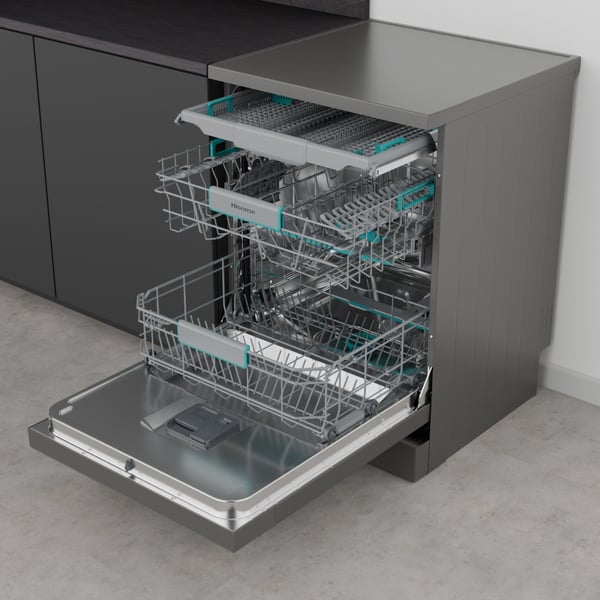 Hisense HS663A90XUK opvaskemaskine Fritstående 16 kuverter