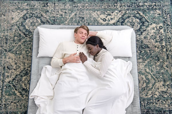 Bestway 69075 / 23 luftmadras Dobbelt madras Blå, Hvid Unisex