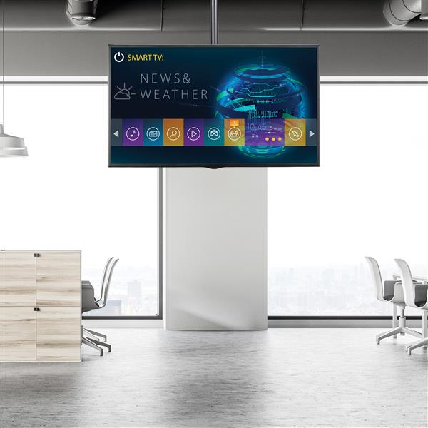StarTech.com Litteän näytön kattoteline - 32–75 tuuman LCD-, LED- tai plasmatelevisioille - kääntyvä