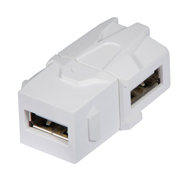 Lindy 60491 kabel kønsskifter USB 2.0 A Hvid