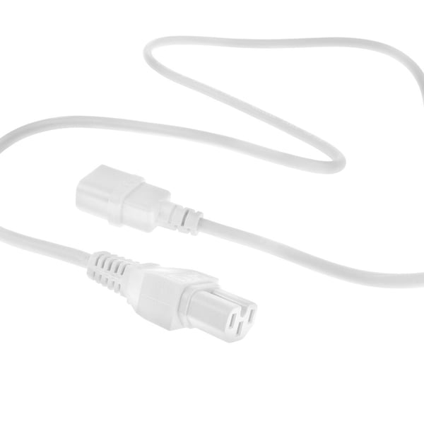 ACT AK5388 strömkablar Vit 1,5 m IEC C14 IEC C15