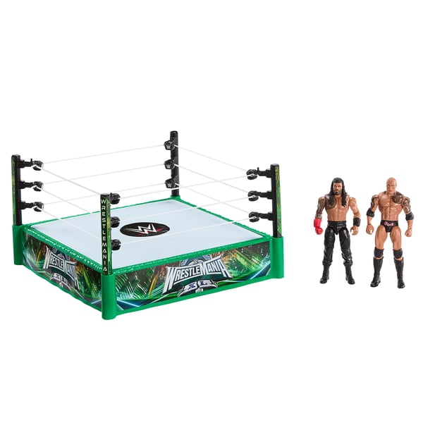 Mattel WWE Bloodline Rules-lekset med ring och två actionfigurer: The Rock och Roman Reigns