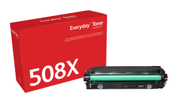 Everyday™ Mustavalko Toner by Xerox compatible with HP 508X (CF360X), High capacity