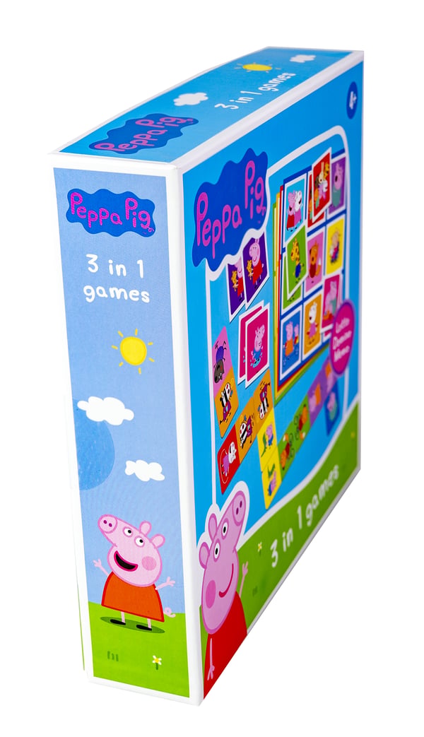 Tactic Peppa Pig 3 in 1 Lotto, Domino, Memo