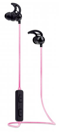 Manhattan 179591 hörlur och headset Trådlös Öronkrok, I öra, Hals-band Samtal/musik Micro-USB Bluetooth Svart