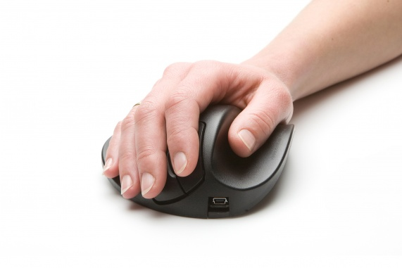 BakkerElkhuizen HandShoeMouse datormöss Kontor Högerhand RF Trådlös Optisk 1000 DPI