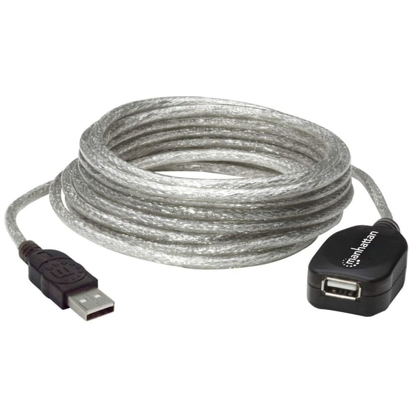 Manhattan 519779 USB-kabel USB 2.0 5 m USB A 0,48 Gbit/sek. Sølv Manhattan 519779 USB-kabel USB 2.0 5 m USB A 0,48 Gbit/sek. Sølv
