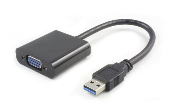 Microconnect USB3.0VGA USB grafisk adapter 1920 x 1080 pixel Sort