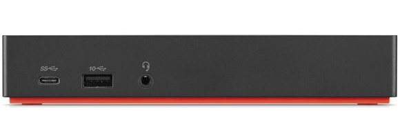 Lenovo 40AS0090EU dockingstation Ledningsført USB 3.2 Gen 1 (3.1 Gen 1) Type-C Sort