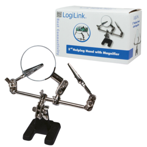 LogiLink WZ0034 forstørrelsesglas Sort, Rustfrit stål