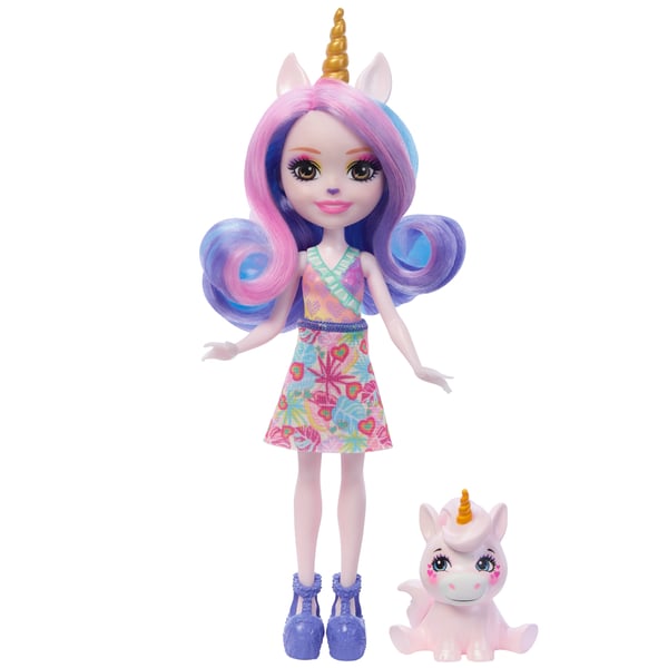 Enchantimals Sunshine Beach Enchantimals-dockor Ulia Unicorn-docka och figur Enchantimals Sunshine Beach Enchantimals-dockor Ulia Unicorn-docka och figur