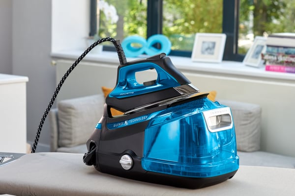 Rowenta DG9222 Ångstrykstation med tryckbehållare 2800 W 1,3 l Stryksula Microsteam 400 HD Laser Svart, Blå