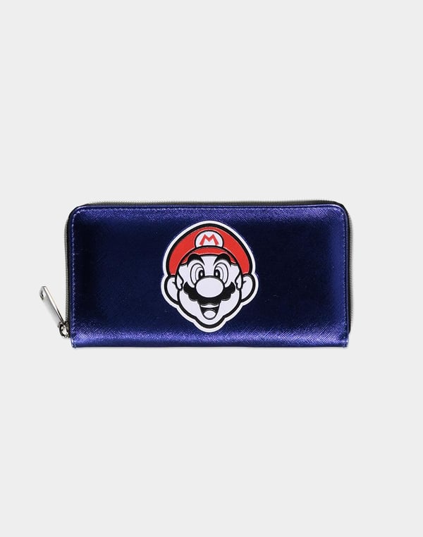Nintendo Super Mario Summer Olympics AOP Zip Around Wallet Violett