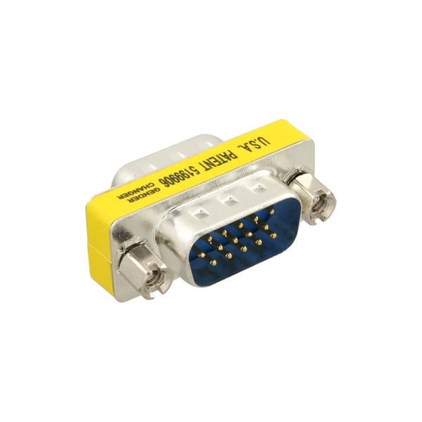 InLine 37714 kabel kønsskifter VGA (D-sub) HD male Sølv