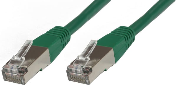 MicroConnect F/UTP CAT6 0.25m Grøn LSZH Ydre skærm: Folieskærmning 4x2xAWG 26, CU