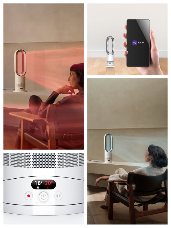 Dyson Hot+Cool HF1 inomhus Silver, Vit
