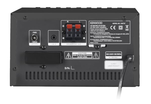 Kenwood M-7000S Home audio mini system 30 W Sort