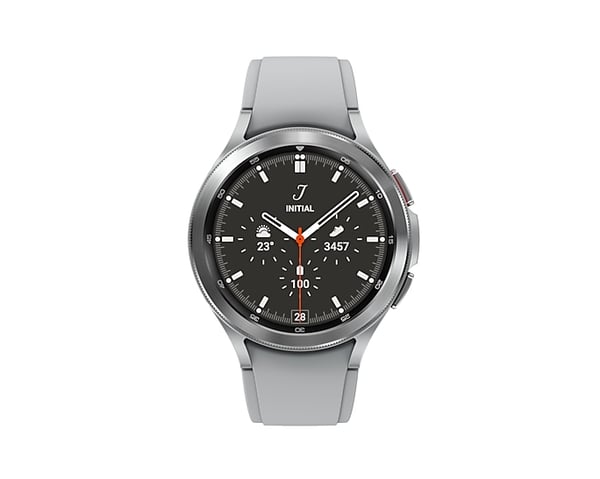 Samsung Galaxy Watch4 Classic 3,56 cm (1.4") OLED 46 mm Digital 450 x 450 pixlar Pekskärm 4G Silver Wi-Fi GPS