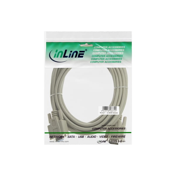 InLine 17736 VGA-kaapeli 10 m VGA (D-Sub) Beige
