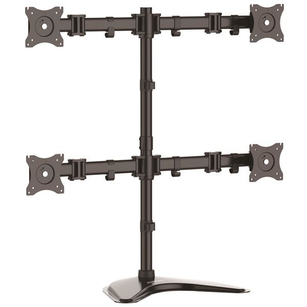 StarTech.com ARMBARQUAD monitorin kiinnike ja jalusta 68,6 cm (27") Vastaanotto Musta