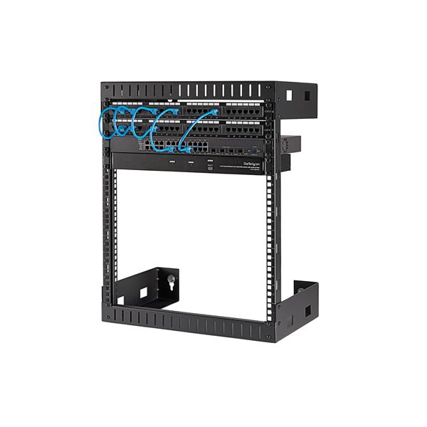 StarTech.com 12U vægmonteret serverrack - 30,5 cm dyb - Åben ramme - Netværksrack - 2-post rack