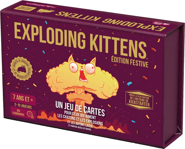 Asmodee Exploding Kittens : Édition Festive 15 min Kortspel Familj