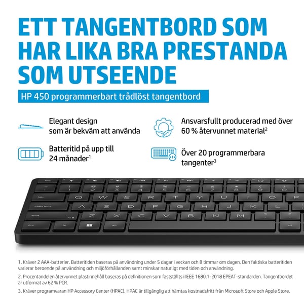 HP 450 trådlös BLK programmerbar