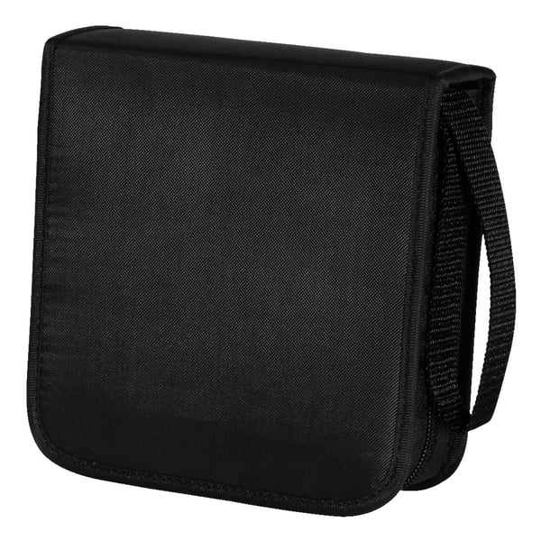 Hama CD Wallet Nylon 40, black 50 levyt Musta