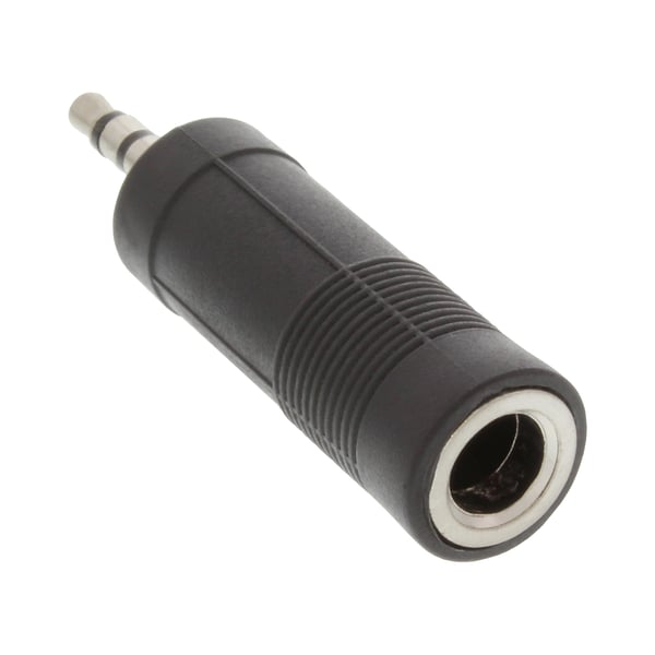 InLine® Audioadapter, 3,5 mm jackstik stereo til 6,3 mm jackstik stereo (99303)