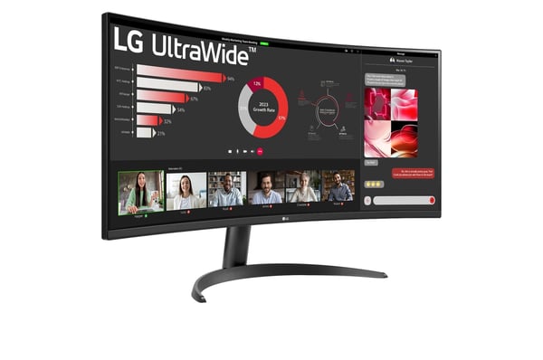 LG 34WR50QC-B.AEU computerskærm 86,4 cm (34") 3440 x 1440 pixel UltraWide Quad HD LCD Sort