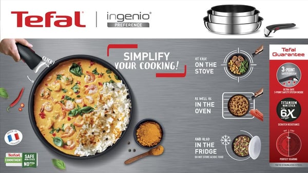 Tefal L97206 pannu- ja kattilasarja