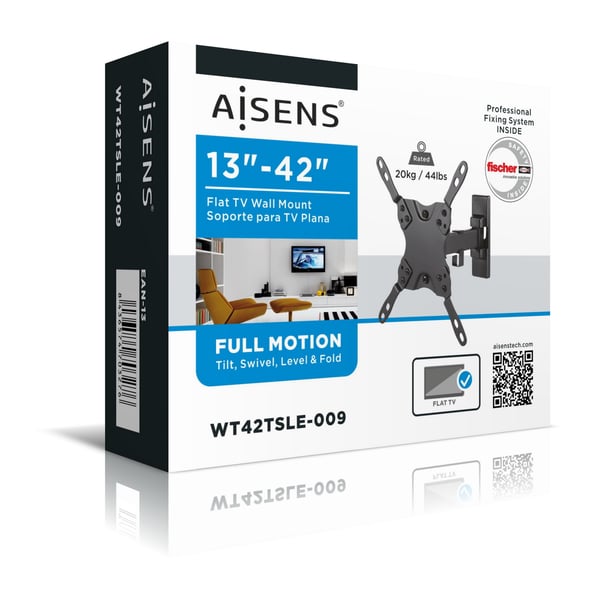 AISENS WT42TSLE-009 TV-kiinnike 106,7 cm (42") Musta