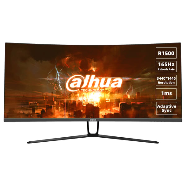 Dahua Technology LM34-E330C platta pc-skärmar 86,4 cm (34") 3440 x 1440 pixlar UltraWide Quad HD LCD Svart, Röd