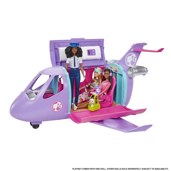 Barbie Life in the City Airplane Adventures-legesæt med pilotdukke og mere end 15 stk. tilbehør