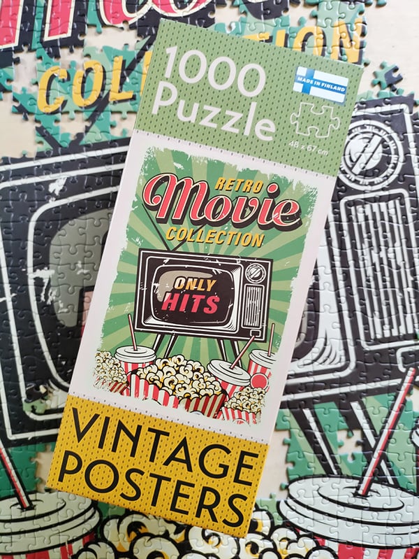 Tactic Puzzle Lovers Vintage Posters Retro Movie Collection 1000 pcs puzzle
