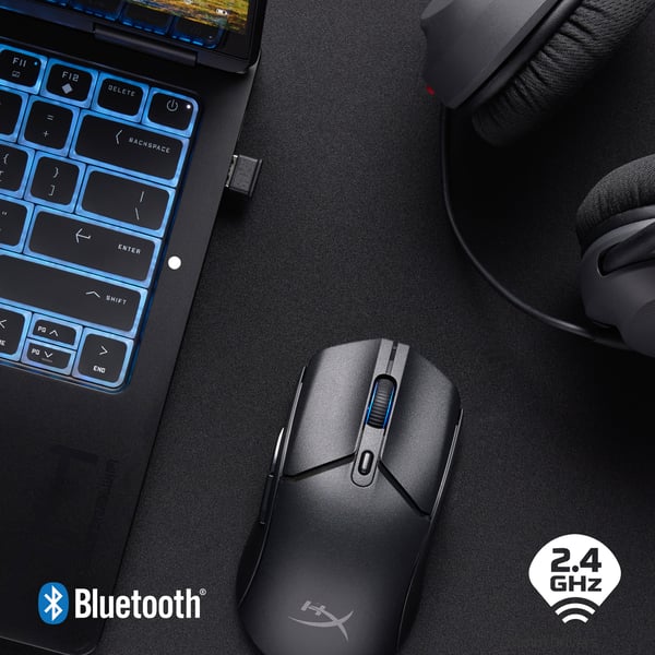 HyperX Pulsefire Haste 2 Core Wls – gaming-mus (svart/svart)