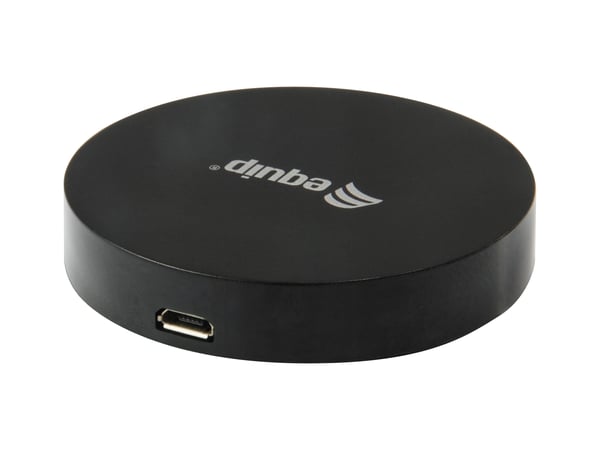 Equip 245500 mobilladdare Smartphone Svart USB Trådlös laddning Snabb laddning inomhus