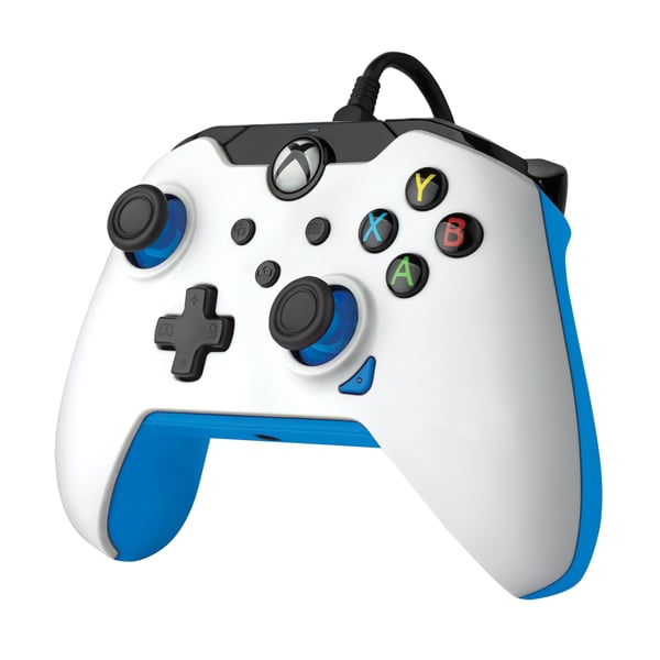 PDP Wired Controller: Ion White För Xbox Series X|S, Xbox One och Windows 10/11