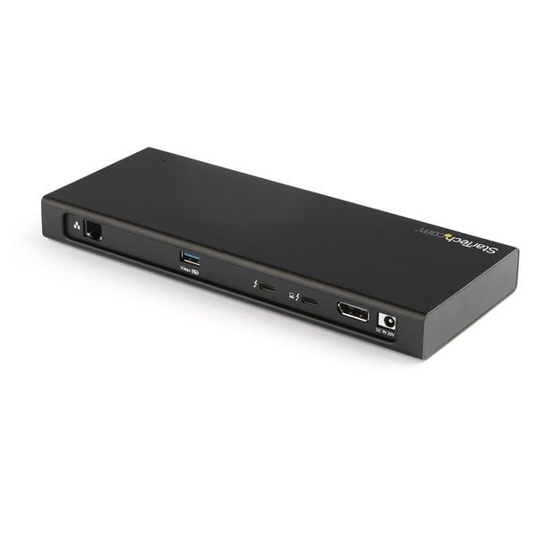 StarTech.com Thunderbolt™ 3-docka för dubbla bildskärmar i 4K 60Hz - PCIe M.2-plats och SD-läsare