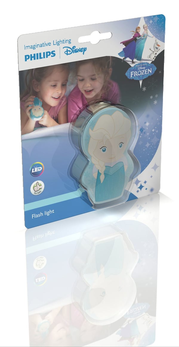 Philips Disney Elsa blå LED-ficklampa